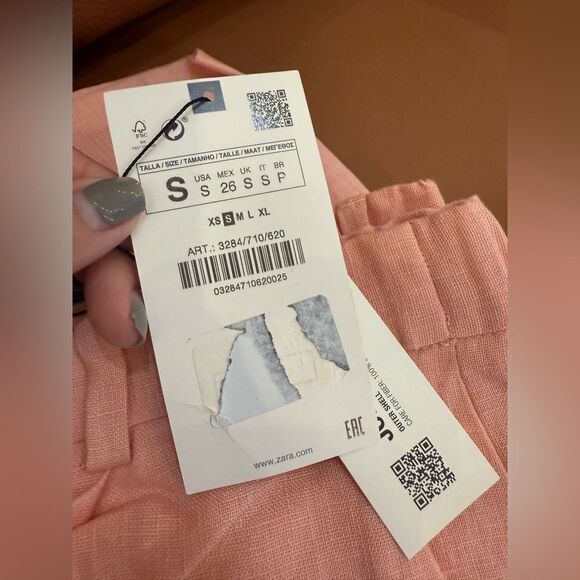 NWT ZARA Linen Pants - Picture 5 of 8